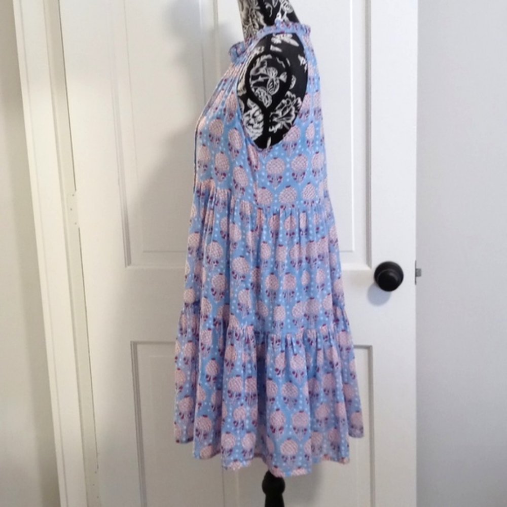 Oliphant - Blue/Red Drawstring Collar Sleeveless … - image 7